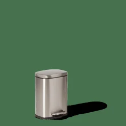 Poubelles De Cuisine|Poubelles^CASA ADELE Poubelle à Pédale 5l Argent