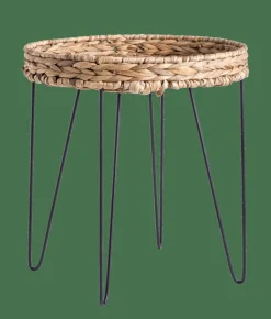 Tables D'Appoint^CASA AKELA Table D'appoint Noir, Naturel