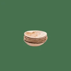 Assiettes^CASA ARECA LEAF Bols Set De 6 Naturel