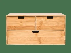 Accessoires Bureau^CASA BAMBOO Armoire De Rangement 3 Tiroirs Naturel