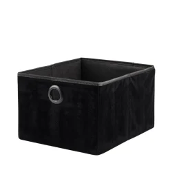 Paniers Tiroirs^CASA BASIC Panier Pliable Noir