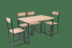 Tables À Manger^CASA BASIC Set à Dîner Naturel