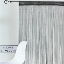 Halloween|Rideaux^CASA BLACK Rideau à Franges Noir