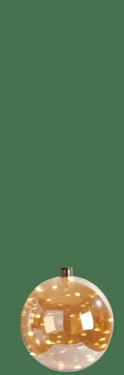 Ampoules Led^CASA BLOXEM Boule Déco Avec 21 LEDs Doré