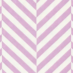 Serviettes^CASA CHEVRON Set De 20 Serviettes Mauve