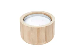 Bougies De Jardin^CASA CITRONELLA WOOD Bougie De Jardin Blanc