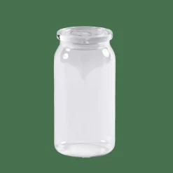 Bocaux^CASA CRYSTAL Pot à Provisions Avec Couvercle Transparent