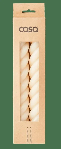Bougies^CASA CURL Bougies Set De 2 Beige