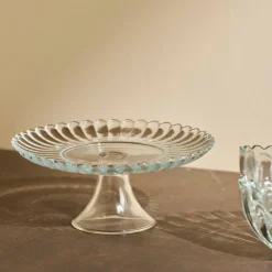 Plats À Servir^CASA DAHLITA Plat à Gâteau Transparent