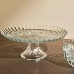 Plats À Servir^CASA DAHLITA Plat à Gâteau Transparent