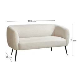 Canapés^CASA DAVI Canapé Blanc Cassé