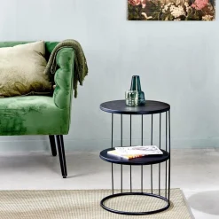 Tables D'Appoint^CASA ELMER Table D'appoint Noir