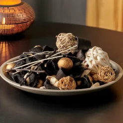 Bougies Parfumées^CASA ESCAPE BLACK OUDH Bougies Chauffe-plat Parfumées Set De 9 Noir