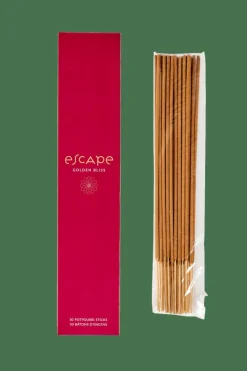 Articles Parfumés^CASA ESCAPE GOLDEN BLISS Encens 30 Bâtonnets Bordeaux