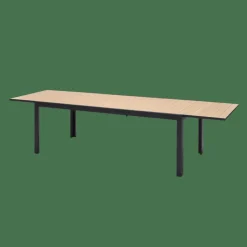 Tables De Jardin^CASA ETHAN Table Extensible Noir, Naturel