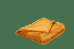 Plaids^CASA FLANELLA Plaid Jaune Foncé