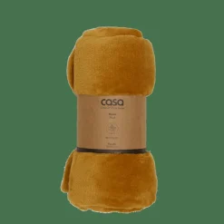 Plaids^CASA FLANELLA Plaid Jaune Foncé