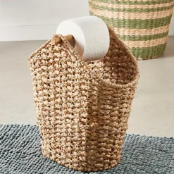 Accessoires Wc^CASA FLORES Porte-rouleau WC Porte-magazines Naturel