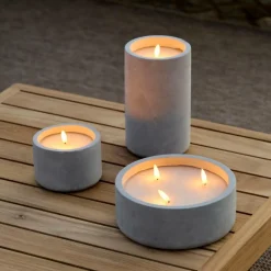 Bougies Led|Éclairage Extérieur^CASA FUEGO Bougie Solaire LED Gris Clair