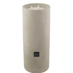 Bougies Led|Éclairage Extérieur^CASA FUEGO Bougie Solaire Led Gris Clair