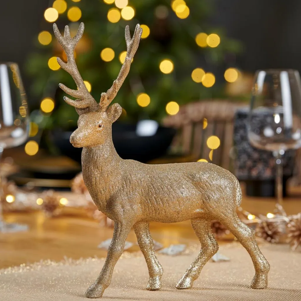 Figures Déco^CASA GOLD DEER Décoration Doré