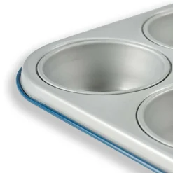 Moules^CASA GREENBAKE Moule à Pâtisserie Pour 12 Muffins Bleu