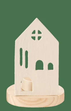 Porte-Bougies^CASA HOME Porte-bougie Chauffe-plat Blanc, Naturel