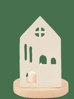 Porte-Bougies^CASA HOME Porte-bougie Chauffe-plat Blanc, Naturel