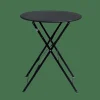 Tables Bistrot|Tables De Jardin^CASA IMPERIAL Table Pliante Rond Noir