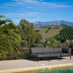 Salon De Jardin^CASA JUMBO Fauteuil Lounge Noir