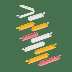 Accessoires De Cuisine^CASA KLIPPER Clips De Fermeture Set De 10 Mélange De Couleurs Gris, Jaune Foncé, Terre Cuite