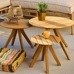Tables Basses De Jardin^CASA MARROW Table Lounge Naturel