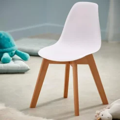 Kids|Meubles Pour Enfants^CASA MATHIAS Chaise Pour Enfants Blanc, Naturel