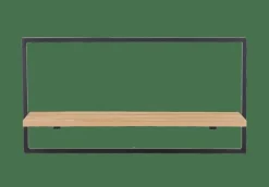 Étagères Murales^CASA MIX&MATCH Étagère à Suspendre Noir, Naturel