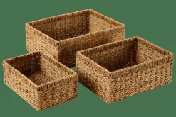 Paniers Tiroirs^CASA MYKONOS Panier Tiroir L Naturel