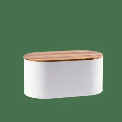 Boites A Lunch|Boîtes Métalliques^CASA NAGINI Boîte à Pain Blanc, Naturel