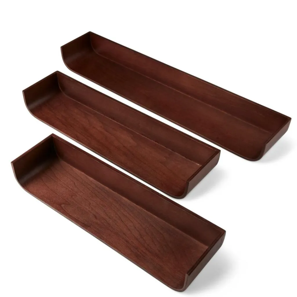 Étagères Murales^CASA NOMA Étagère à Suspendre S/3 Brun