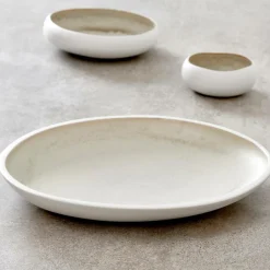 Bols^CASA NORDIC Plat Blanc