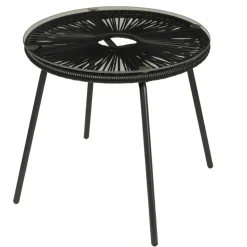 Fauteuils De Jardin|Salon De Jardin^CASA PAPAYO & ACAPULCO Ensemble De Salon Noir