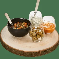 Plats Déco|Automne^CASA PAULO Plat En Bois Brun