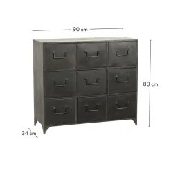 Commodes^CASA PHARMA Meuble De Pharmacie Noir