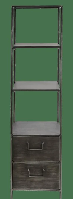 Étagères Murales^CASA PHARMA Étagère Murale Avec 2 Tiroirs Noir