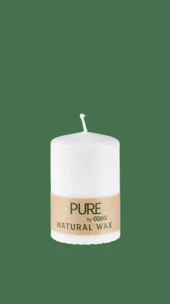 Bougies^CASA PURE Bougie Cylindrique Blanc
