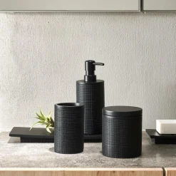 Accessoires Lavabo^CASA SAMOURAI Distributeur Savon Noir