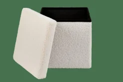 Kids|Poufs De Rangement^CASA STOR Pouf Pliable Avec Rangement Blanc