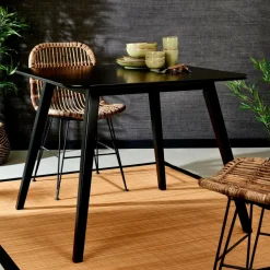 Chaises De Salle À Manger^CASA SUMATRA Chaise Noir, Brun