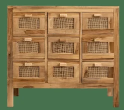 Commodes^CASA TECK Meuble De Pharmacie Naturel