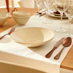 Assiettes^CASA TOKO SAND Assiette Creuse Beige