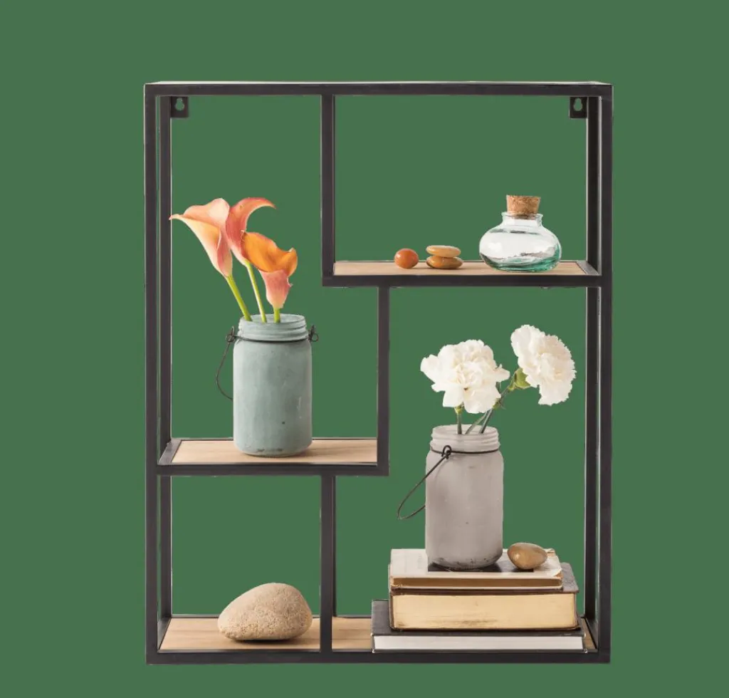 Étagères Murales^CASA TRAPP Étagère à Suspendre Noir