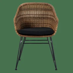 Chaises De Salle À Manger|Chaises De Jardin^CASA VIENNA Chaise De Salle à Manger Noir, Naturel